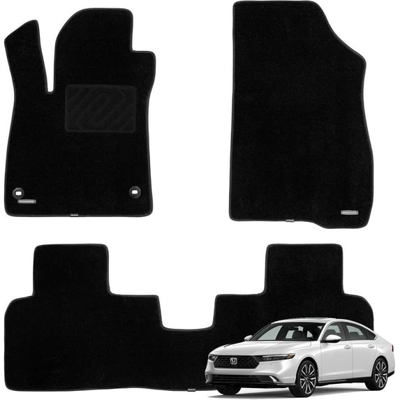 WENNEBIRD Superior Carpet Floor Mats for 2023-2025 Honda Accord, 0.5 inch Thickness Rugs - 3pc
