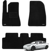 WENNEBIRD Superior Carpet Floor Mats for 2024 New Tesla Model 3, 0.6 inch Thickness Rugs - 3pc