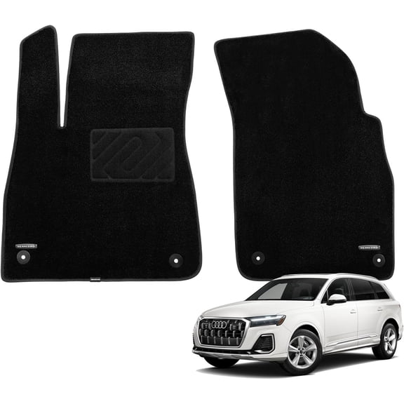 WENNEBIRD Superior Carpet Front Row Floor Mats for 2017-2025 Audi Q7, SQ7 / Q8, SQ8, 0.5 inch Thickness Rugs - 2pc