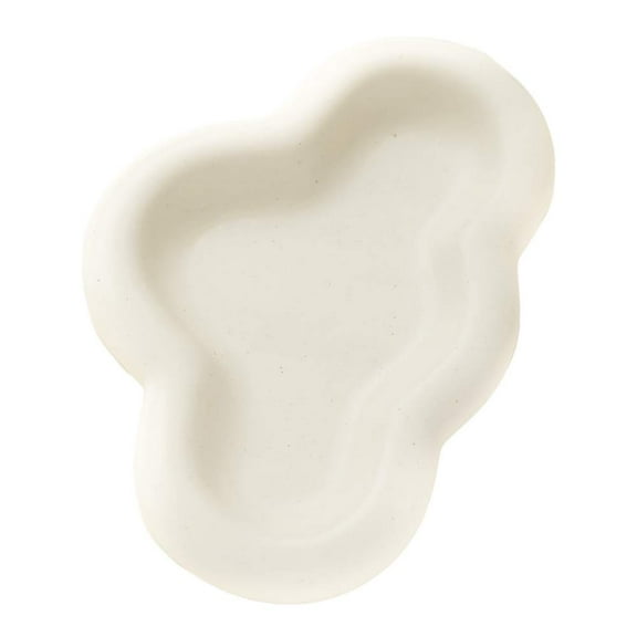 WENSHUO Chubby Jewelry Tray, Cute Trinket Dish, Ceramic Cloud Tray ,Decorative/Fruit/Dessert Tray ,Crme