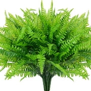 WENTETE 15.9" Artificial Boston Fern in Green 4 Pcs