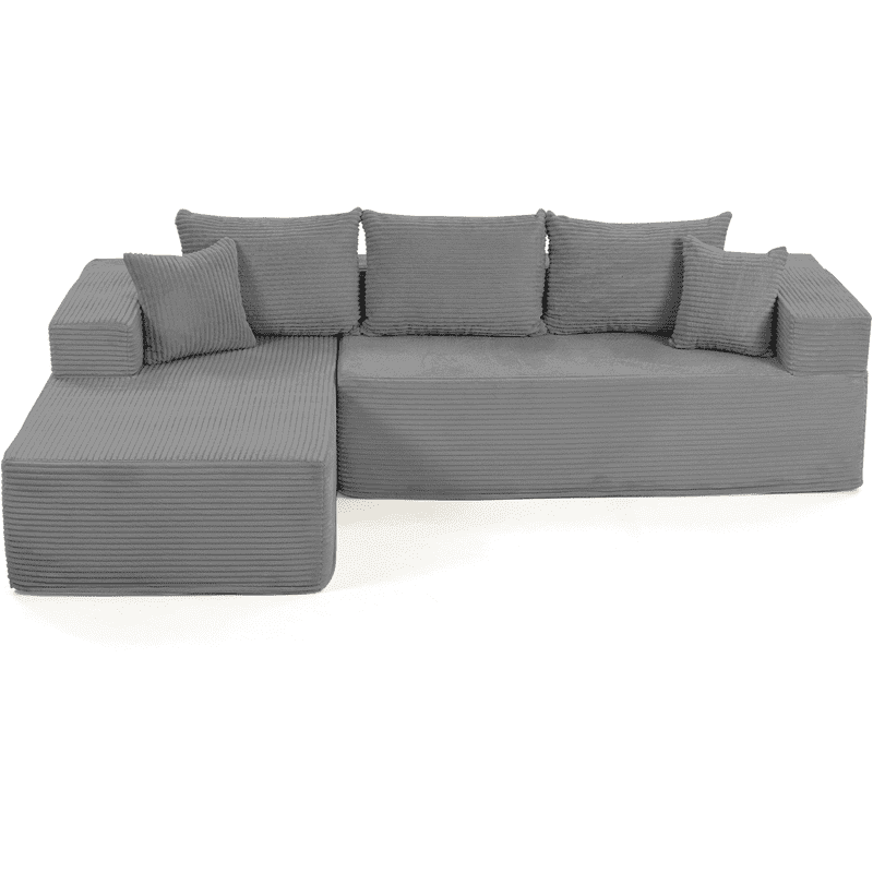 WENTUM Modular Sectional Sofa with L-Shape Chaise, Corduroy Boneless ...