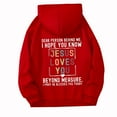 thumbnail image 1 of WENWU Hoodies Sweatshirt for Women Long Sleeve Womens Hoodies Pullover Graphic Hoodie Red Hoodies Woman Fall Fashion for Women Trending Fashion, 1 of 5