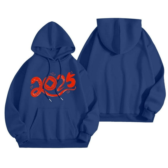 WENWU Hoodies for Women Long Sleeve Pullover Hoodies Baggy Hoodies Navy Hoodies Woman Fall Tops Casual Clothes