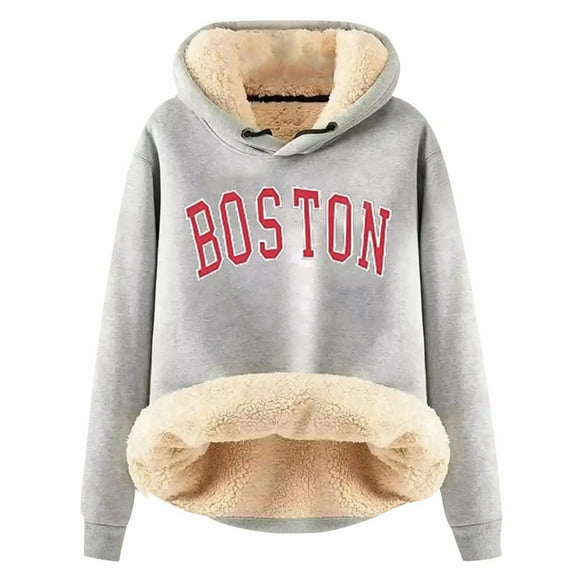 WENWU Hoodies for Women Long Sleeve Womens Pullover Baggy Hoodies Light Gray Clothes Fall Fashion Comfy Clothes for Women