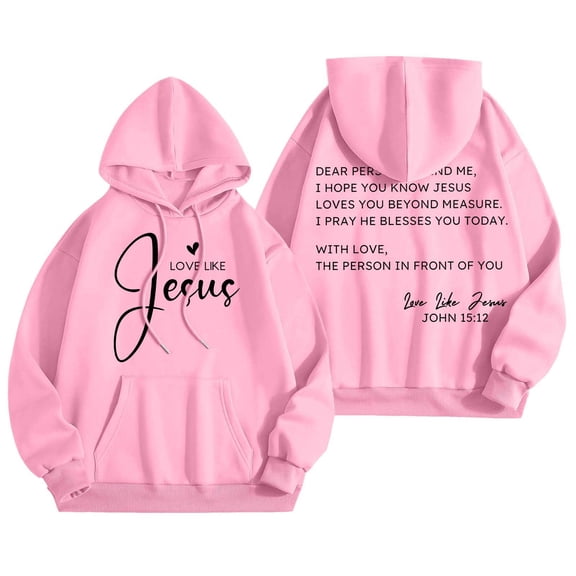 WENWU Hoodies for Women Long Sleeve Hoodie Womens Pullover Sweatshirts Cozy Sweatshirts for Women Pink Crewneck Fall Sweatshirt Street Style Clothes