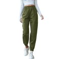 thumbnail image 1 of WENWU Pants for Women'S Casual Pants Army Green Work Pants for Women Lounge Pants Elastic Waist Pants for Women with Pockets Women Fall Pants, 1 of 8