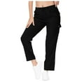thumbnail image 1 of WENWU Pants for Women Ladies Casual Pants Black Work Pants Women Lounge Pants Womens High Waisted Pants Fall Pants, 1 of 9