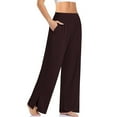 thumbnail image 1 of WENWU Pants for Women'S Pants Casual Brown Pants Women Lounge Pants for Women High Waist Pants Women Summer Pants, 1 of 3