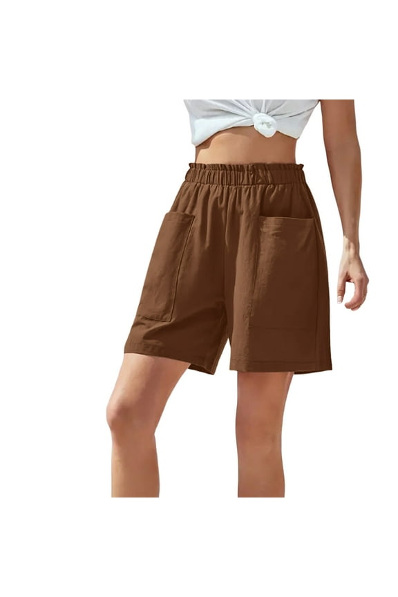 Pants for Women'S Pants Casual Brown Work Pants for Women Loose Sweatpants Women Elastic Waist Pants for Women Summer Pants for Women 2025