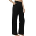 thumbnail image 1 of WENWU Pants for Womens Pants Casual Black Work Pants Women Loose Pants Women High Waisted Pants Women Fall Pants, 1 of 5