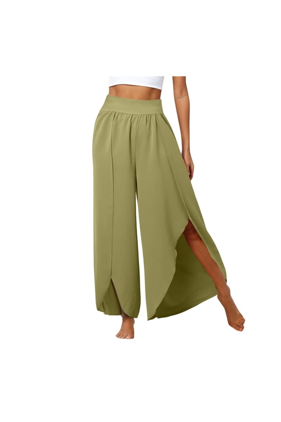 Spring and Summer New Slit Pants Loose Casual Yoga Pants Yoga Pants Men Tight Yoga Pants Loose Harem