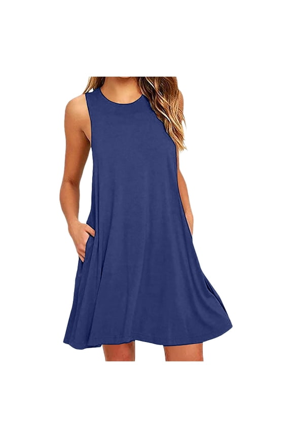 Women's Cuffless Baggy Dress Beach Maxi Dress Long Dresses