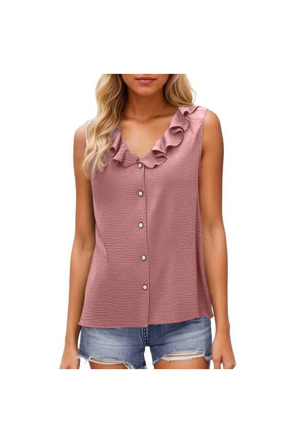 Women's Fashion V Neck Sleeveless Shirt Vest Tech Pack Athletic Wear for Woman