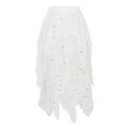 thumbnail image 1 of WENWU Women's High Waisted Star Sequin Pommel Skirt Irregular Mesh Skirt Mid Length Skirt Tennis Skirt with Shorts plus Size Skirts for Women 4x-5x, 1 of 8