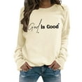 thumbnail image 1 of WENWU Women's Hoodies Sweatshirts Christian Sweatshirt Letter Print Christian Sweatshirt Oversized Hoodie for Women Pullover Fall Fashion Preppy Clothes Teen Girl, 1 of 5