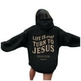 thumbnail image 1 of WENWU Women's Sweatshirts Hoodies Long Sleeve Hoodie Womens Pullover Hoodie Graphic Hoodies for Women Black Womens Sweatshirt Women's Fall Jacket Comfy Clothes for Women, 1 of 6