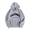thumbnail image 1 of WENWU Women's Sweatshirts Hoodies Long Sleeve Pullover Hoodie Oversized Hoodie for Women Grey Hoodie Fall Clothes Women’S Clothing, 1 of 4