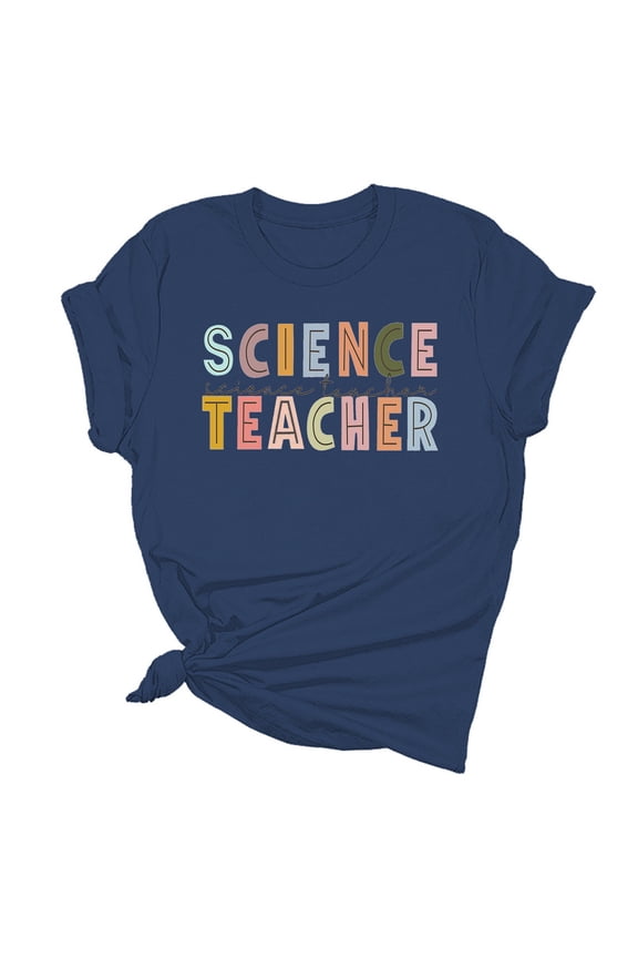 Womens Casual Fashion Printed Crew Neck Short Sleeve Pullover T Shirt Womens Solid Tee Shirts Ladies Tee Tops