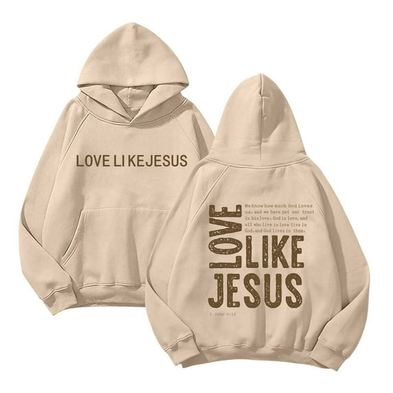 WENWU Womens Hoodies Long Sleeve Pullover Sweatshirt Baggy Hoodies Beige Womens Jacket Womens Fall Clothes Cute Sweatshirt