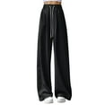 thumbnail image 1 of WENWU Womens Pants Ladies Casual Pants Black Work Pants for Women Lounge Pants Wide Leg Womens Pants Fall Pants for Women 2025, 1 of 7