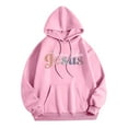 thumbnail image 1 of WENWU Womens Sweatshirt Hoodies Long Sleeve Hoodie Pullover Hoodies Graphic Hoodies for Women Pink Hoodie Fall Fashion Young Women, 1 of 3