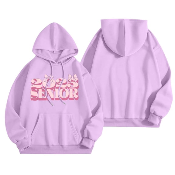 WENWU Womens Sweatshirt Hoodies Long Sleeve Hoodie Pullover Sweatshirt Unisex Hoodie Light Purple Hoodie Y2k Womens Fall Fashion Casual Wear