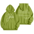 thumbnail image 1 of WENWU Womens Sweatshirt Hoodies Long Sleeve Hoodie Pullover Sweatshirts Unisex Hoodie Green Sweatshirts for Women Winter Outfits for Women 2025 Preppy Clothes, 1 of 7