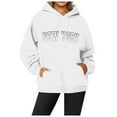 thumbnail image 1 of WENWU Womens Sweatshirt Hoodies Long Sleeve Hoodie for Women Pullover Oversized Hoodie for Women White Hoodie Y2k Winter Tops for Women’S Clothes, 1 of 4