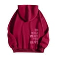 thumbnail image 1 of WENWU Womens Sweatshirt Hoodies Long Sleeve Womens Hoodies Pullover Oversized Hoodie for Women Red Sweatshirt Womens Fall Tops Clothes for Women, 1 of 3