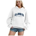 thumbnail image 1 of WENWU Womens Sweatshirt Hoodies Long Sleeve Womens Pullover Hoodie Soft Hoodie White Clothes Womens Fall Outfits 2025 Clothes Women, 1 of 4