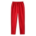 thumbnail image 1 of WENWU Womens Trousers Casual Pants Red Work Pants for Women Lounge Pants Women Trousers High Waisted Womens Capris for Summer, 1 of 3