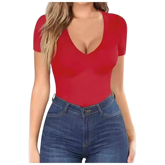 WENWU Womens Tshirts Long Sleeve V Neck Shirts for Women Slim Fitted Basic Tee Tops Shirts Women Casual Women Long Sleeves Shirts