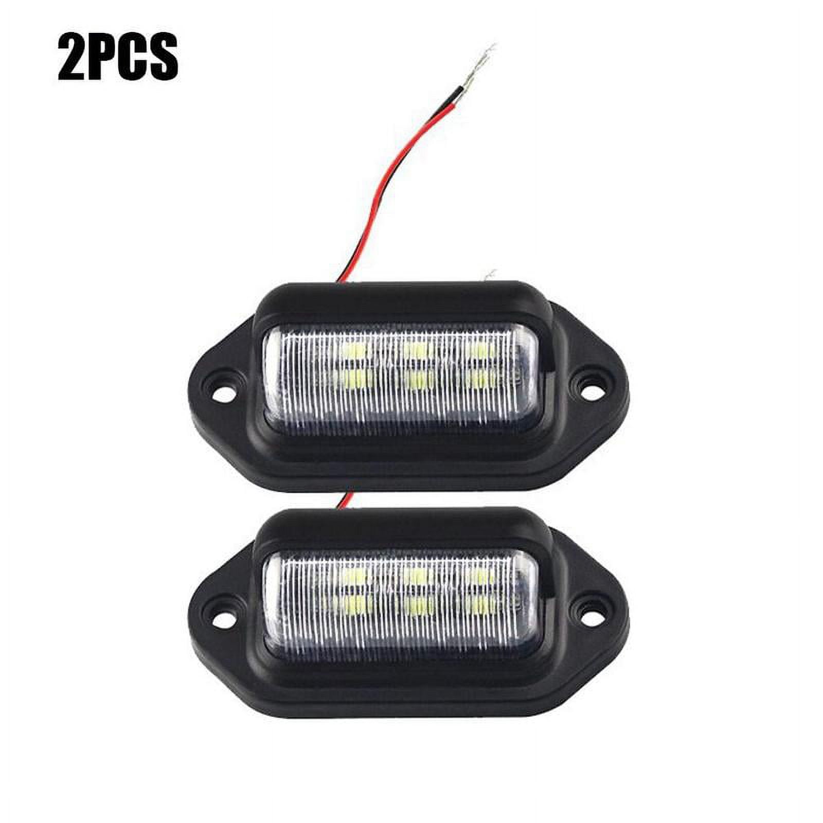 WENXUAN 2X 6 LED License Number Plate Light Lamps For Truck SUV 12/24V