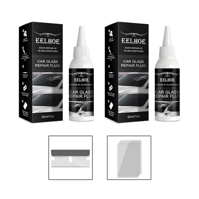 WENXUAN 2pcs Auto Glass Nano Repair Fluid Car Windshield ResinCrack
