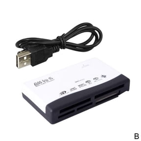 WENXUAN All In One Memory Card Reader USB External CF MMC Mini MS M2 XD Mic (white)