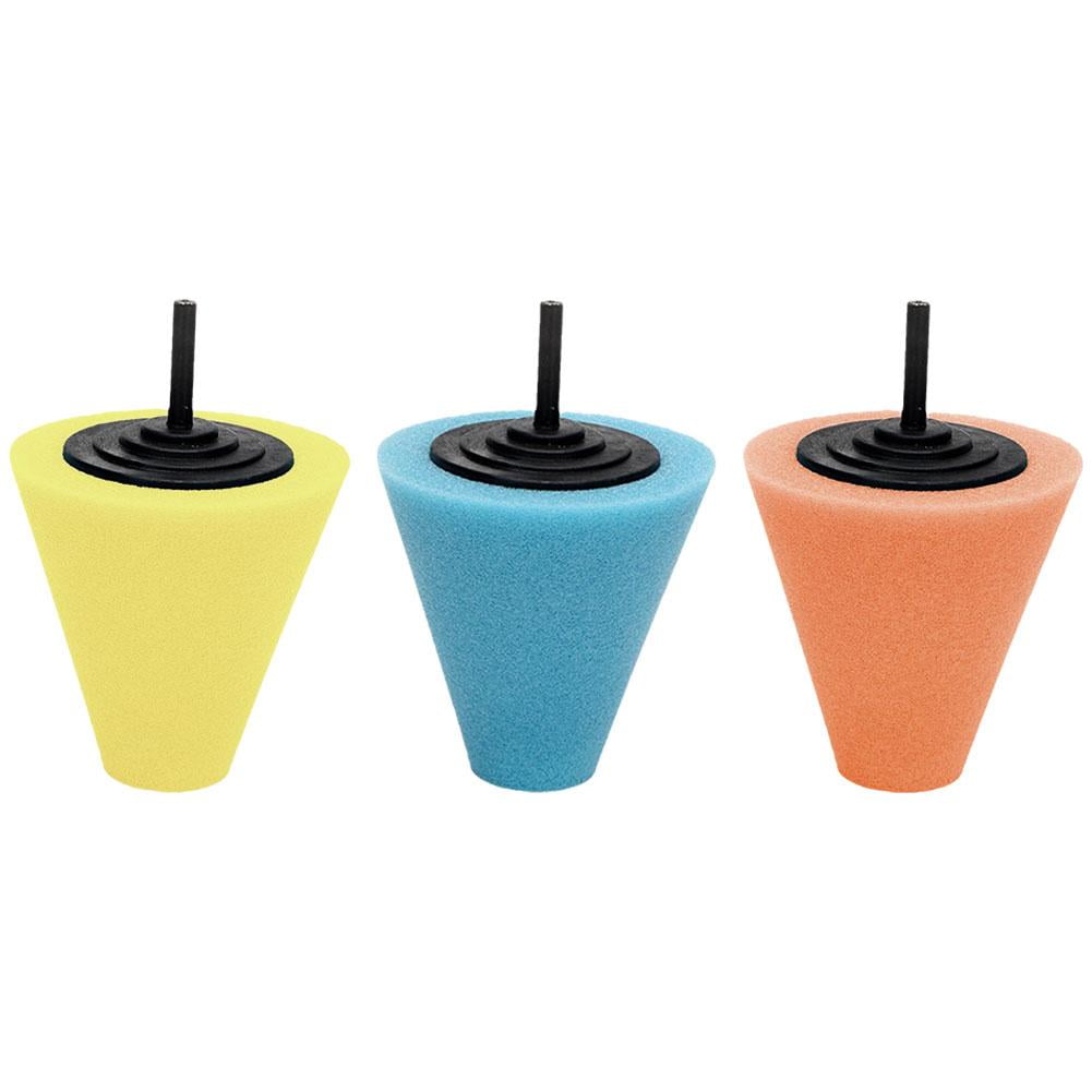WENXUAN Burnishing Sponge Polishing Foam Cone Buffing Pad For Car Set