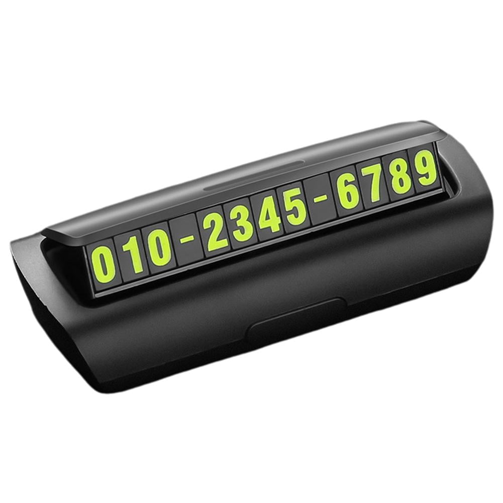 WENXUAN Car Phone Number Recorder Temporary Parking Number Plate For