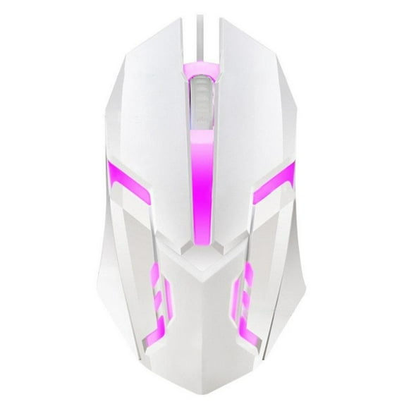WENXUAN Gaming Mouse 7-Colors LED Backlight Ergonomics USB Wire d Mouse Gamer (white)