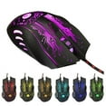 WENXUAN Gaming Wired Mouse 5500DPI USB 6 Buttons LED Backlit PC