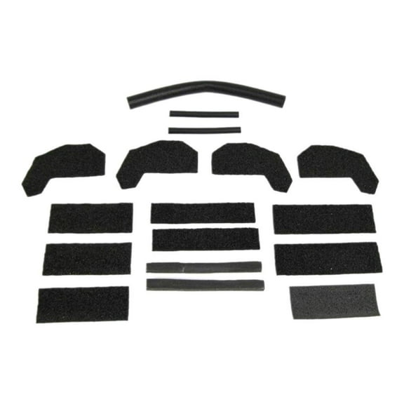 WENXUAN Hard Seal Kit For Jeep Wrangler JK 17-PACK Interior Accessories Hot G5J4 (A)