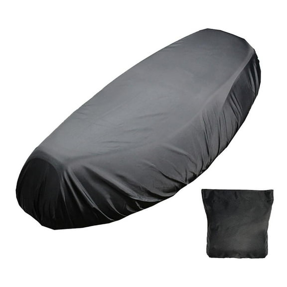 WENXUAN Universal Waterproof Motorcycle Seat Cover Protects Against Rain Flexible (Black)