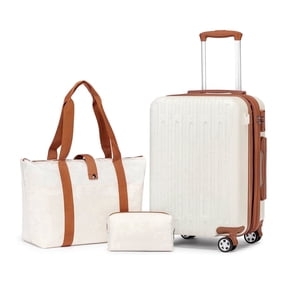 WEPLUS 20" 3PCS Set Carry on Luggage Set with TSA Lock Carry-on Suitcase with Spinner Wheels