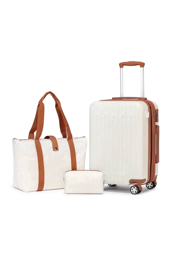 20" 3PCS Set Carry on Luggage Set with TSA Lock Carry-on Suitcase with Spinner Wheels