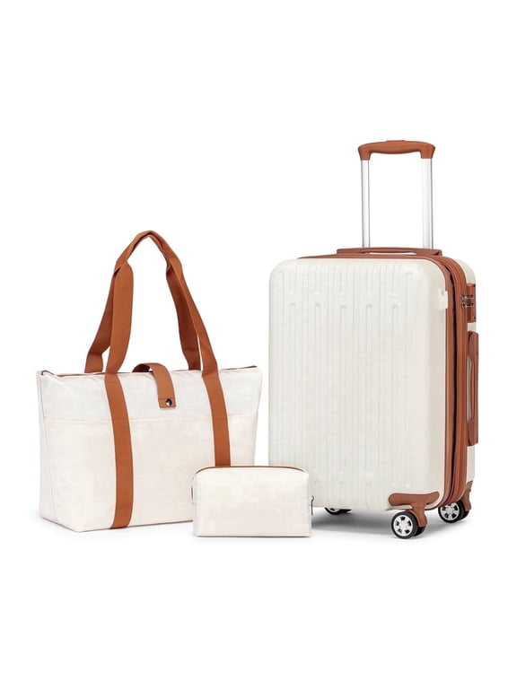20" 3PCS Set Carry on Luggage Set with TSA Lock Carry-on Suitcase with Spinner Wheels
