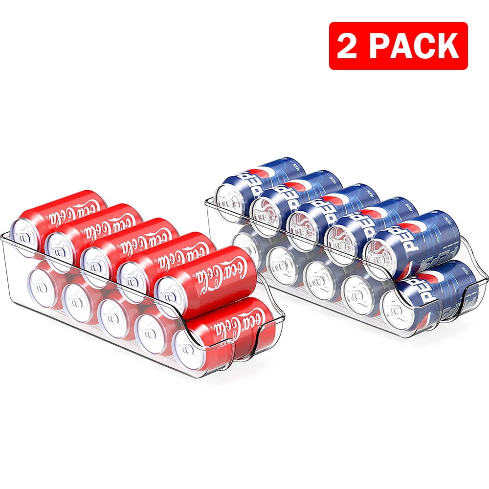 WEPSEN 2Packs Stackable Fridge Organizer Bins for Refrigerator