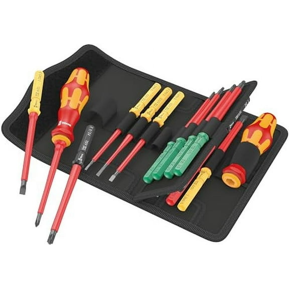 WERA - 05006611001 - Kraftform Kompakt VDE 17 Universal 1 Tool Finder, 17 Pieces