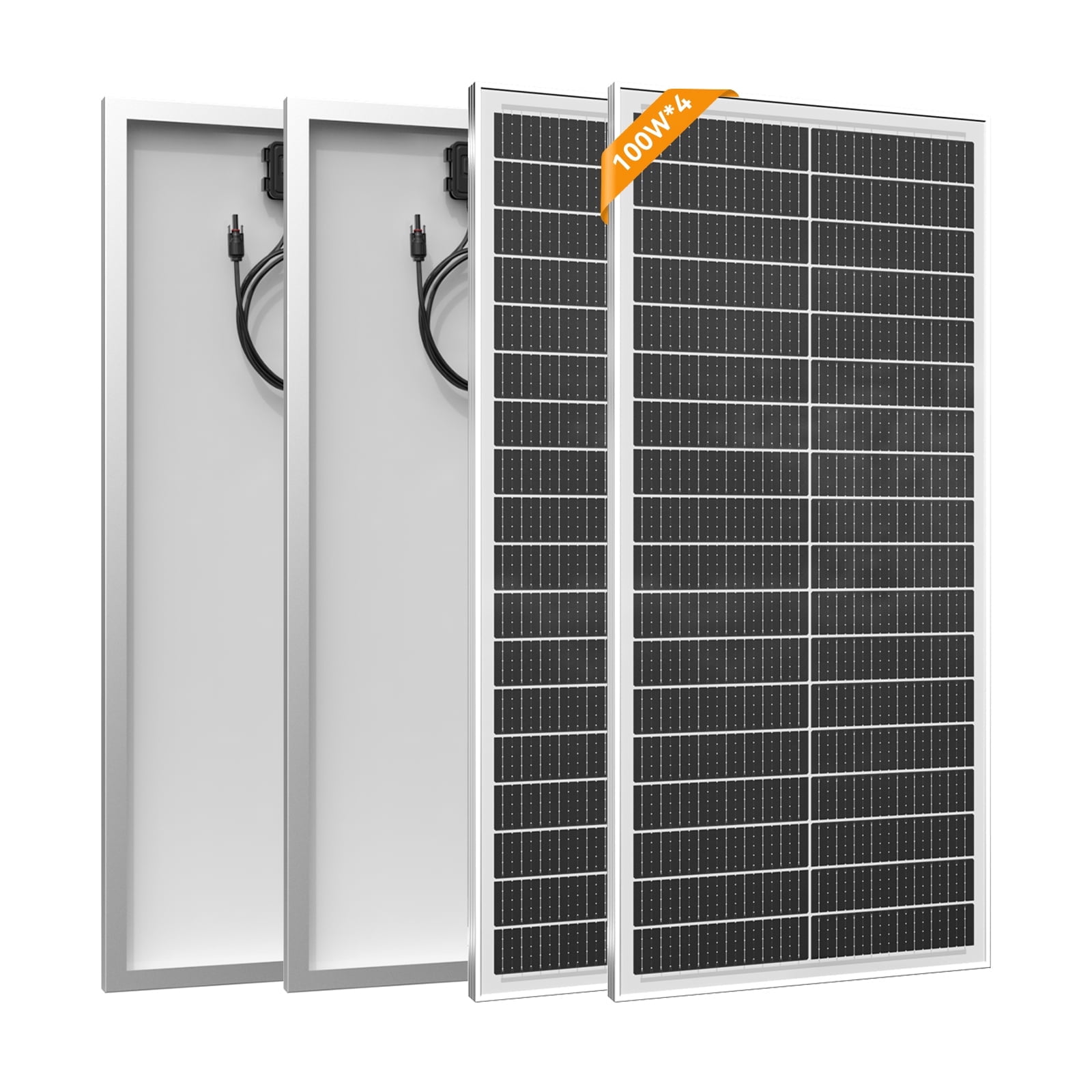 WERCHTAY 100 Watt 12 Volt Solar Panel, High Efficiency Monocrystalline PV Module, Power Charger for Off-Grid RV Marine Rooftop Farm Battery, 12BB