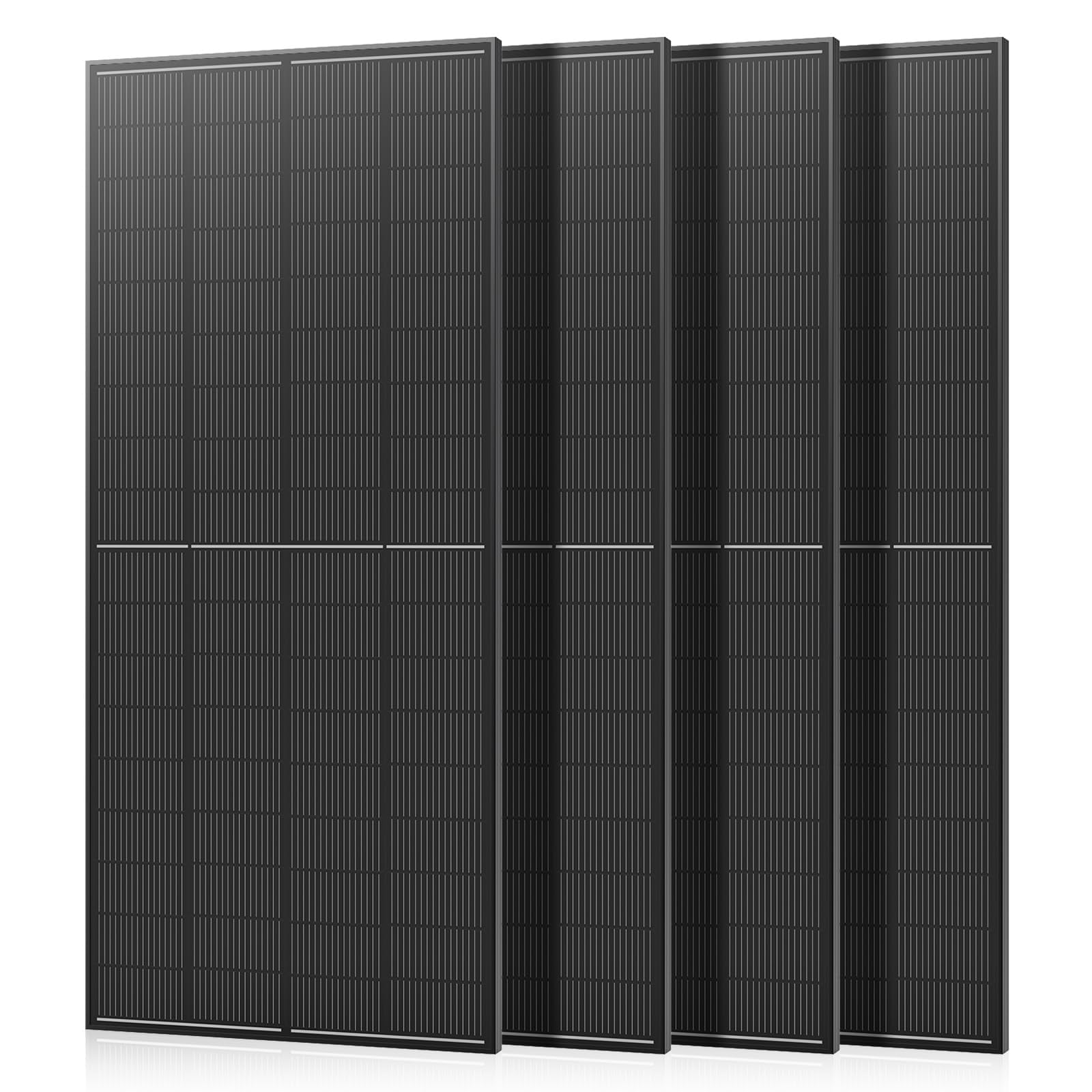 Waree Solar Panel Kit WERCHTAY 1600W Solar Panel Kit (4 Pack 400W), 16BB N-Type 25% ...