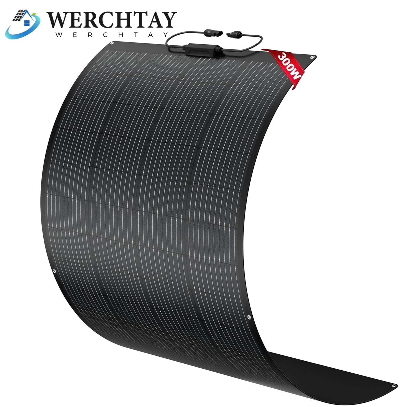 WERCHTAY 300W 12V Flexible Solar Panel Mono Portable Power Camping Home RV Battery Charge